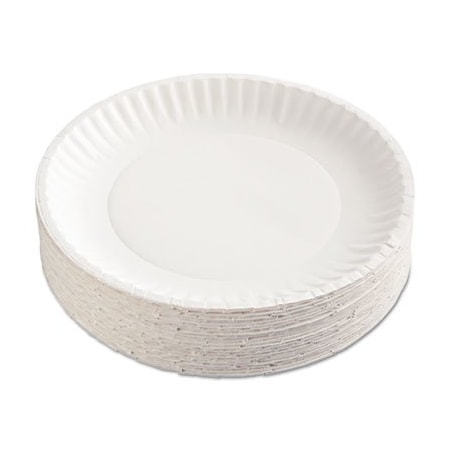 Ajm Packaging AJMPkg, Paper Plates, 9in Diameter, White, 12PK PP9GRAWH